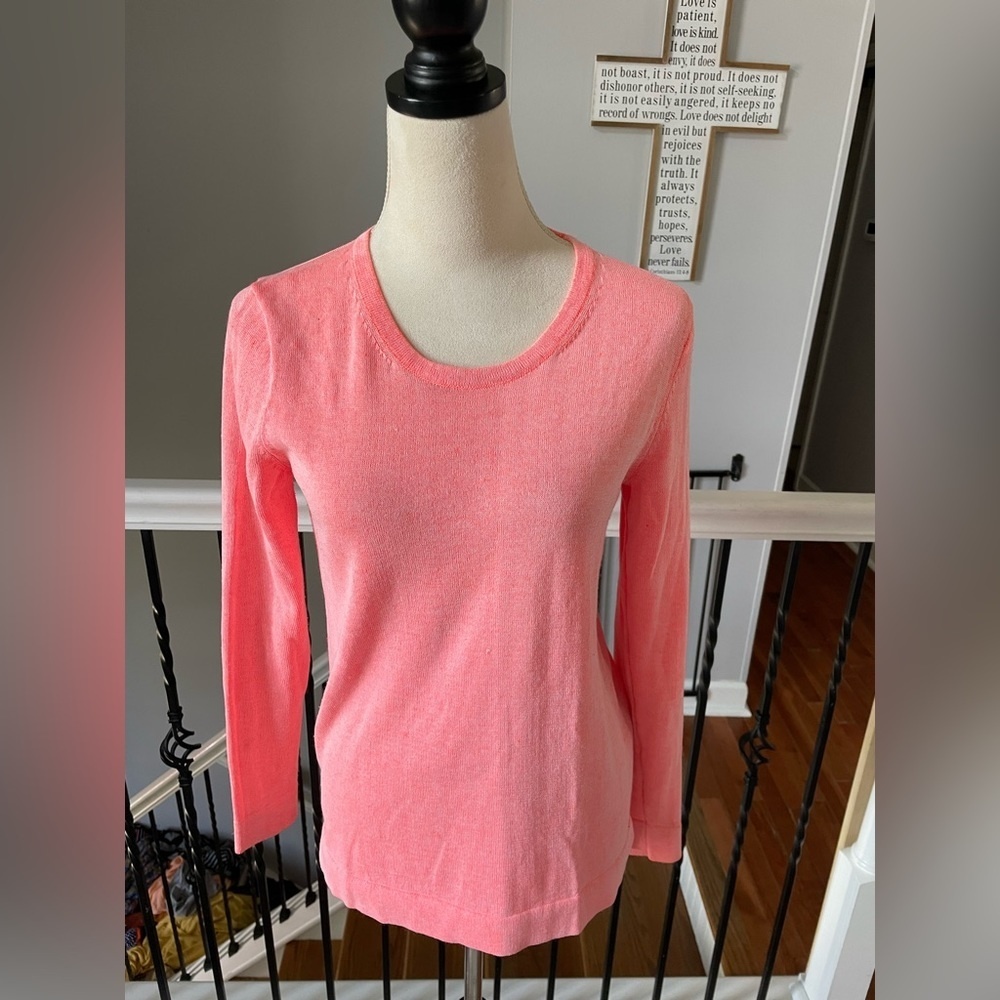 Tibi‎ Crewneck Sweater Hot Pink XS